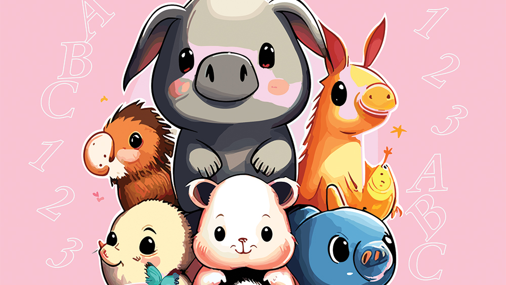 Toddler's Animal Adventures with Numbers & Letters